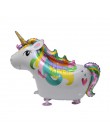 1 PC 100*97 CM różowy koń kucyk Little Pony jednorożec folia balony helem balon zabawki dla dzieci ślub urodziny zwierząt Party 