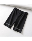 Krótki akapit list legginsy z nadrukiem dla kobiet wysokiej talii czarne modne spodnie dresowe Push Up Fitness legginsy casual p