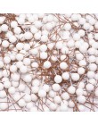 50 sztuk/partia 10mm sztuczny kwiat owoce pręciki Cherry Wedding plastikowa perła jagody na urodziny DIY pudełko zdobione wieńce