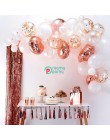 54 sztuk/partia różowe złoto balon łuk zestaw biały lateks Garland balony Baby Shower dostarcza tło Wedding Party Decor