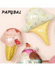 1 sztuk różowe pączki cukierki lody Popcorn z balonów foliowych Baby Shower szczęśliwe dekoracje urodzinowe nadmuchiwane hel sło