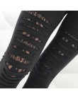 CHRLEISURE kobiety sexy legginsy Fitness trening legginsy push up kobiety wysokiej talii czarna siatka koronki Hollow legginsy