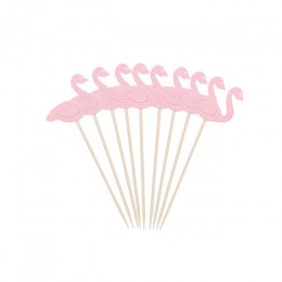 20 sztuk flaming-ciastko Cupcake Topper wybiera ciasto flagi dzieci Baby Shower urodziny dekoracja tortów weselnych Flamingo zao