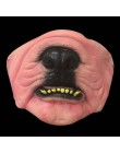 Zabawna i przerażająca pół twarzy Clown maska lateksowa dekoracja na imprezę halloweenową strona ukarać maskę na Cosplay Tricky 
