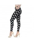 Nowy 2020 legginsy z kwiecistym nadrukiem leginsy Plus Size leginsy gitara Plaid cienka dziewiątka spodnie moda damska odzież Ap