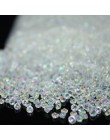 1000 sztuk/paczka 2.5mm Tiny diamentowe konfetti kryształy akrylowe konfetti Wedding Party Decoration DIY rzemiosło upiększeń