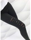 CHRLEISURE kobiety sexy legginsy Fitness trening legginsy push up kobiety wysokiej talii czarna siatka koronki Hollow legginsy
