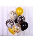 12 sztuk/partia metalowe złoto srebro różowe złoto lateksowe balon ślub walentynki dekoracje konfetti balony Birthday Party Deco
