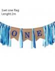 Nowe Baby Shower niebieska różowa ramka na zdjęcia korona kapelusz banery girlandy dla dzieci Baby Boy Girl One roear Old 1st de