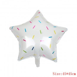 1 sztuk różowe pączki cukierki lody Popcorn z balonów foliowych Baby Shower szczęśliwe dekoracje urodzinowe nadmuchiwane hel sło