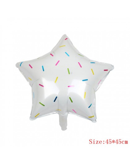 1 sztuk różowe pączki cukierki lody Popcorn z balonów foliowych Baby Shower szczęśliwe dekoracje urodzinowe nadmuchiwane hel sło