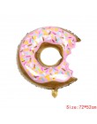 1 sztuk różowe pączki cukierki lody Popcorn z balonów foliowych Baby Shower szczęśliwe dekoracje urodzinowe nadmuchiwane hel sło