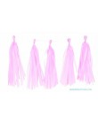 5 sztuk/partia mieszane DIY bibuły Tassel Garland na ślub dzieci jednorożec Birthday Party dekoracje Baby Shower dobrodziejstw..