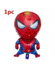 6 sztuk Spiderman foliowe balony z helem 30 Cal numer chłopiec Party piłka dmuchana dekoracja urodzinowa dla dzieci zabawki gwia
