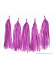5 sztuk/partia mieszane DIY bibuły Tassel Garland na ślub dzieci jednorożec Birthday Party dekoracje Baby Shower dobrodziejstw..
