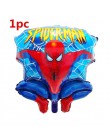 6 sztuk Spiderman foliowe balony z helem 30 Cal numer chłopiec Party piłka dmuchana dekoracja urodzinowa dla dzieci zabawki gwia