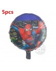 6 sztuk Spiderman foliowe balony z helem 30 Cal numer chłopiec Party piłka dmuchana dekoracja urodzinowa dla dzieci zabawki gwia