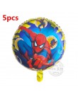 6 sztuk Spiderman foliowe balony z helem 30 Cal numer chłopiec Party piłka dmuchana dekoracja urodzinowa dla dzieci zabawki gwia