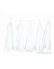 5 sztuk/partia mieszane DIY bibuły Tassel Garland na ślub dzieci jednorożec Birthday Party dekoracje Baby Shower dobrodziejstw..