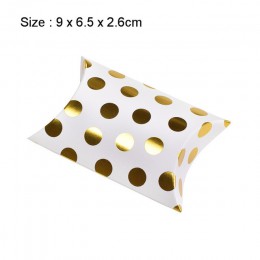 10 sztuk promocja kształt poduszki kraft pudełko na biżuterię i słodycze papier typu kraft upominek weselny ciasto Party torby p