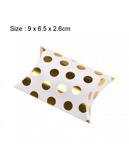 10 sztuk promocja kształt poduszki kraft pudełko na biżuterię i słodycze papier typu kraft upominek weselny ciasto Party torby p