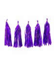 5 sztuk/partia mieszane DIY bibuły Tassel Garland na ślub dzieci jednorożec Birthday Party dekoracje Baby Shower dobrodziejstw..