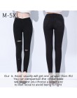 Yesello Plus rozmiar M-5XL lato dziura porwane jeansy damskie Jeggings fajne dżinsowe wysokiej talii obcisłe dżinsy rurki spodni