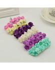 144 sztuk 1cm tanie sztuczne kwiaty z papieru na ślub samochód sztuczne róże używane do cukierki do dekoracji box DIY wieniec Ha