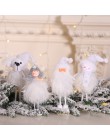 Najnowsza rok 2020 bożonarodzeniowy anioł dziewczyna chłopiec lalki ozdoba na choinkę Noel świąteczne dekoracje do domu Navidad 