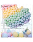 100ps 12 cali Macaron Candy pastelowe lateksowe balony tęczowa opaska jednorożec urodziny balon dmuchany dekoracja ślubna, dekor