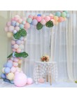100ps 12 cali Macaron Candy pastelowe lateksowe balony tęczowa opaska jednorożec urodziny balon dmuchany dekoracja ślubna, dekor