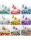 Hurtownie 50 sztuk Chrome złoty balon miga metalowy balon gruby perłowy Metal dekoracje ślubne metaliczne balony 10 cali 1.8g