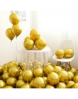 Hurtownie 50 sztuk Chrome złoty balon miga metalowy balon gruby perłowy Metal dekoracje ślubne metaliczne balony 10 cali 1.8g