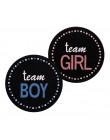 24/48pcs Team Boy Team Girl naklejki chłopiec lub dziewczyna głosuj naklejka na płeć ujawnij imprezę do kreatywnej dekoracji prz