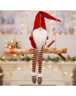 2019 wesołych świąt Elf Decor śliczne siedzi długonogie lalki noworoczny prezent dekoracje świąteczne dla domu Navidad Natal Noe