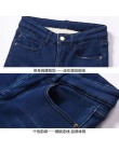 Super ciepłe Plus Size zimowe jeansy dla kobiet kobiece wysokiej talii obcisłe grube spodnie typu casual Stretch aksamitne spodn