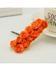 144 sztuk 1cm tanie sztuczne kwiaty z papieru na ślub samochód sztuczne róże używane do cukierki do dekoracji box DIY wieniec Ha