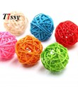 5 sztuk 2 rozmiary kolorowe Rattan okrągły/serce/gwiazda Sepak Takraw DIY kula ratanowa dom ogród/urodziny/materiały do dekoracj