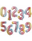 40 Cal Macaron niebieski różowa folia balony cyfry 0 1 2 3 4 5 6 7 8 9 urodziny Baby Shower dekoracje ślubne festiwal balon