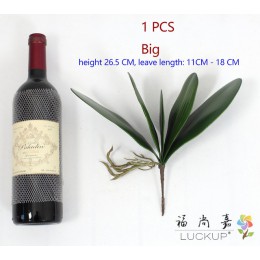 1 sztuk sztuczna zielona motyl orchidea liść plastikowy kwiat liść strona główna Wedding Party Decoration F11