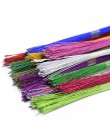 25 sztuk 80cm długie pończochy kwiat żelazny drut używany do DIY Nylon podejmowania kwiat kwiatowy drut kwiat Ronde materiał akc