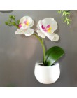 Lodówka magnesy doniczkowa sztuczna zielona sukulenty Bonsai zestaw sztuczny kwiat wazon pamiątka tablica naklejki magnetyczne