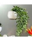 Lodówka magnesy doniczkowa sztuczna zielona sukulenty Bonsai zestaw sztuczny kwiat wazon pamiątka tablica naklejki magnetyczne
