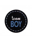 24/48pcs Team Boy Team Girl naklejki chłopiec lub dziewczyna głosuj naklejka na płeć ujawnij imprezę do kreatywnej dekoracji prz
