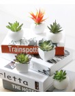 Lodówka magnesy doniczkowa sztuczna zielona sukulenty Bonsai zestaw sztuczny kwiat wazon pamiątka tablica naklejki magnetyczne