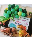 Dinozaur balony na imprezę dostaw papieru dinozaur Garland dla dzieci chłopiec urodziny strona dekoracji jurajski świat dżungli 