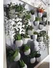 Lodówka magnesy doniczkowa sztuczna zielona sukulenty Bonsai zestaw sztuczny kwiat wazon pamiątka tablica naklejki magnetyczne
