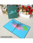 3D Cute Animal karty kirigami szczęśliwa kartka urodzinowa dla dzieci Baby Shower żona mąż kobiety Cartoon Peacock klatka dla pt