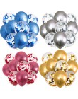 10 sztuk 12 cal metalowe balony złoty balony konfetti Chrome balony dekoracje urodzinowe dla dorosłych wesele wystrój Globos