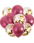 10 sztuk 12 cal metalowe balony złoty balony konfetti Chrome balony dekoracje urodzinowe dla dorosłych wesele wystrój Globos